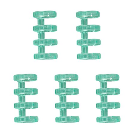 Simple Løsblade Indbindingsringe 4 Ring Fleksibel 15mm Diameter Plast Bogringe Skole Hjemmekontor Brug 7 Farver 5Pak