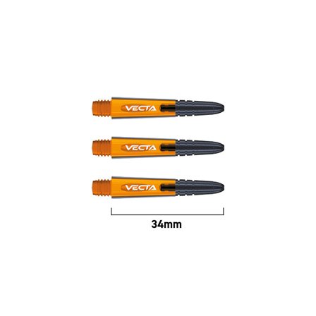 Winmau Vecta Schäfte | Winmau.com Kurz / Orange