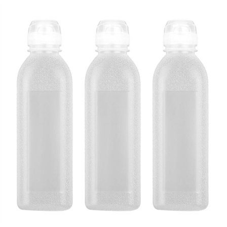 Klemmeflasker for krydder, sauser, olivendispenser, ketchupklemme, 3-pakning 17 oz (500 ml)