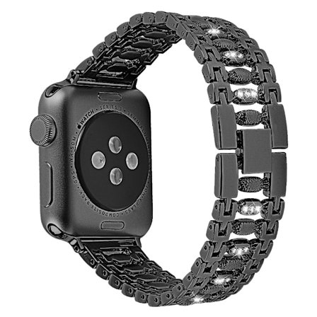 Crystal Bracelet Apple Watch 42/44/45 mm Black