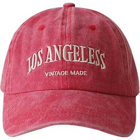 Hattu Herra Nainen Yksinkertainen Muoti Pestävä Mukautettu Urheiluhattu Unisex Baseball-lippikset, Punainen