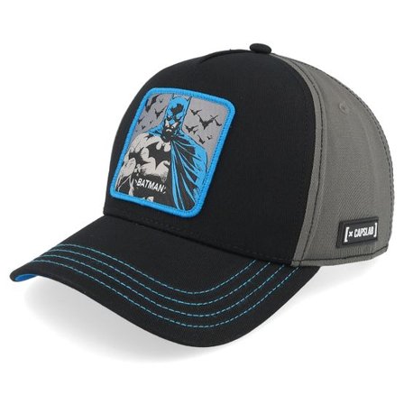 Capslab - Svart adjustable Keps - Dc Comics Batman Grey/Black A-Frame Adjustable @ Hatstore