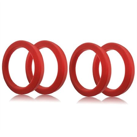 4 stk. Gruppehode Pakning 8mm for E61 Espresso Kaffemaskin - Rød Silikonring Kompatibel for EXPOBA