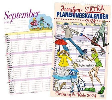 Familjens STORA Planeringskalender 2024, ISBN: 9789189437944