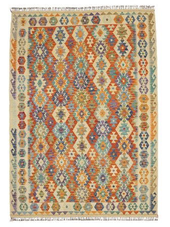 Kilim Afghan Old Style Rug Oriental Brown/Orange (Wool, Afghanistan)