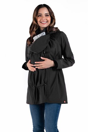 Wombat Numbat Go Graviditets- og bærejakke Black XL, Børn & Forældre, Babyudstyr, Bæreseler