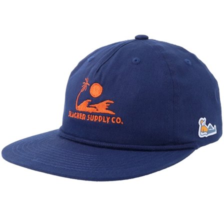 Slacker Supply - Bleu Casquette - Sunny Waves Logo Rope Navy 5-panel Snapback @ Hatstore