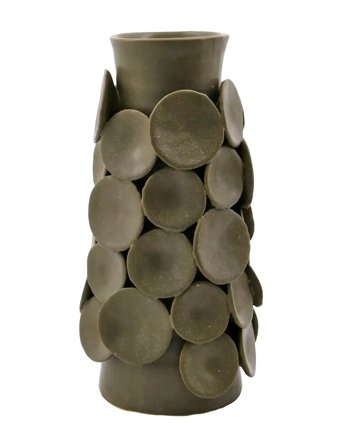 Vase, Hddot, Kakifarvet Khaki House Doctor