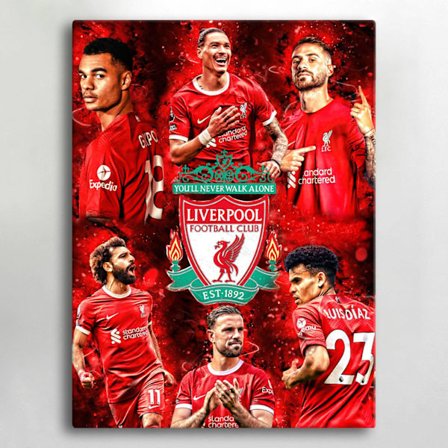 Lerret, Maleri, Liverpool, 40x30 cm, Lerret