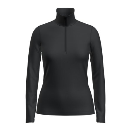 Icebreaker Womens 200 Oasis LS Half Zip Black - L