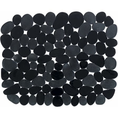 Diskho-matta Stone Noir, skyddar diskbänken, kan skäras till, plast, 30 x 40 cm, svart