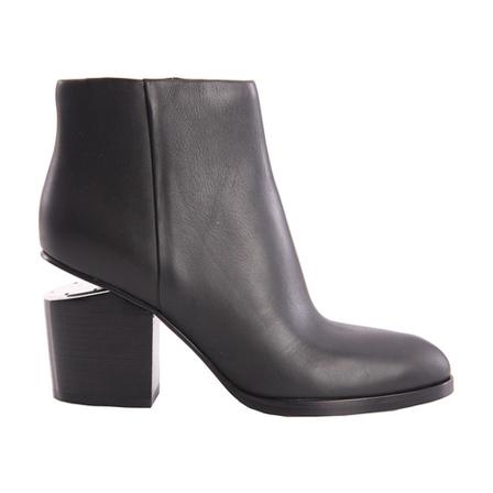 Alexander Wang, Ankle Boots In Leather Czarny, Kobieta, Rozmiar: 36 EU