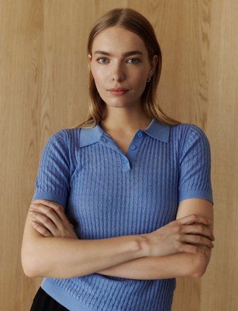 Rosemunde Rwsamira Ss Knit Pullover - Blue - S