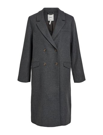 Objblaza L/S Coat Noos Outerwear Coats Winter Coats Grå Object*Betinget Tilbud