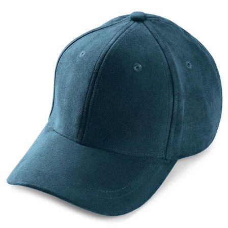 Lacuna | Marineblauwe Baseball Cap van Imitatiesuède voor mannen