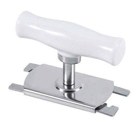 Justerbar roterande handtagsöppnare i rostfritt stål för flaskor och burkar