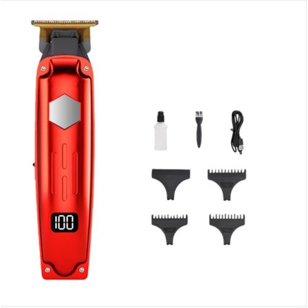 Professionell hårklippare för män - Sladdlös hårtrimmer med digital display