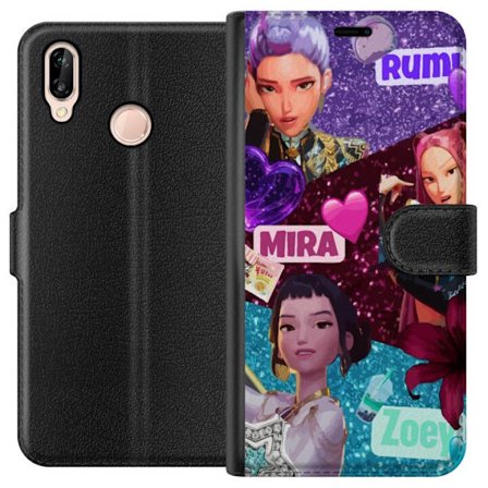 Kompatibelt Lommeboketui til Huawei Huawei P20 lite Borussia Dortmund BVB 09-emblem i gul og svart grafisk design for fotballfans og sportsinspirert i