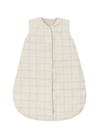 NOBODINOZ Mid-Season Baby Sleeping Bag L1N0 In French Linen 6-18 Months - Multi/patterned - 6-18M(65/90CM)