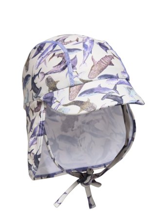 mikk-line Swim Hat W. Print - Recycled - Blue - 3-6M
