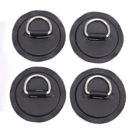 4 stk. Surfbræt Jolle Båd PVC Patch D Ring Dæk Rigging Sup Rund Ring Pad Ha