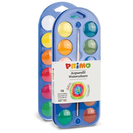 Primo Akvarelli 24-setti Ø30 + brush