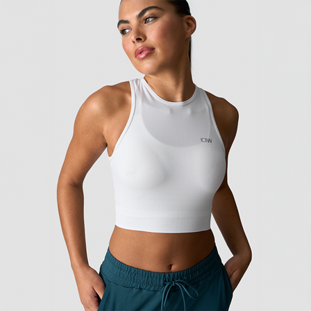 ICANIWILL Define Seamless Cropped Linne Vit