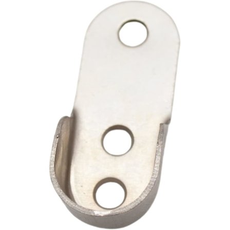 10 stk Garderobestangstøtte Oval Garderobe Skap Krom Stål Støtte for C