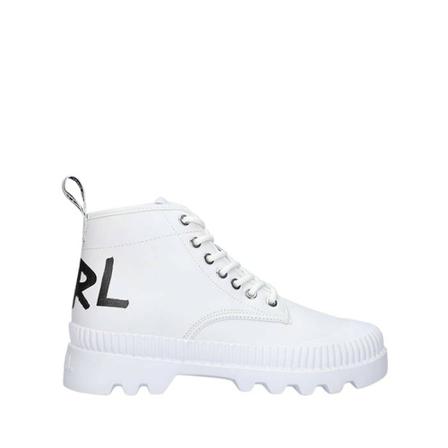 Karl Lagerfeld Trekka ii brush logo hiker 011 Schoenen , Wit , Dames , Maat: 39 EU