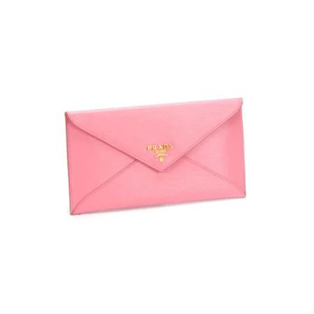 Prada Vintage Pre-ownedLeatherwallets Pink, unisex Vintage Accessories, Størrelse: ONE Size