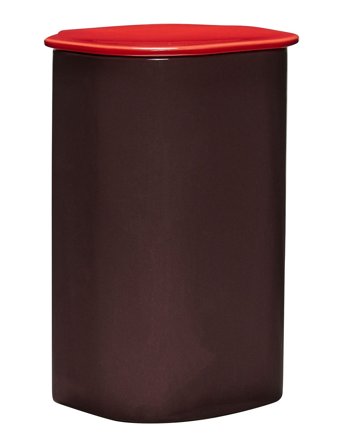 Hübsch Amare Opbevaring Med Låg - Burgundy - ONE SIZE