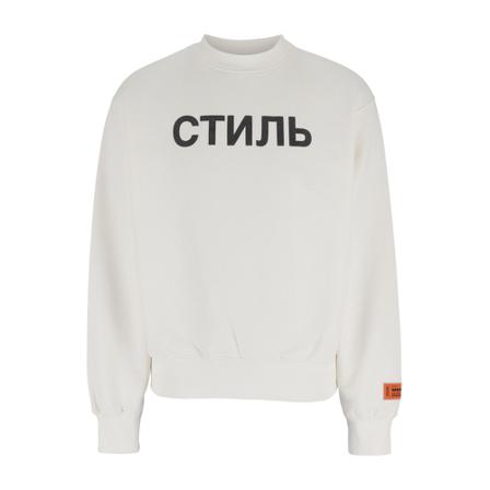 Heron Preston, Sweatshirt Biały, Mężczyzna, Rozmiar: M