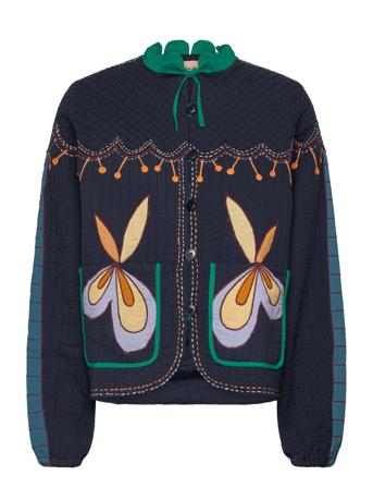 Little Embroidered Jacket Navy Stella Nova