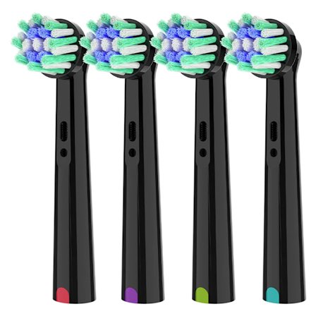 Kompatibel med Oral B Elektrisk Tandborste Ersättningsborsthuvuden, Professionella Cross Action Tandborsthuvud Refiller för OralB