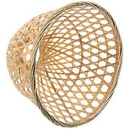 Handvävd Lampskärm Vävd Bambu Taklampa Skärm För Kontor Japansk Stil 1st