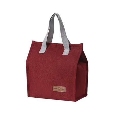 Matpose Kjølebag - Bærbar Matpose - Isolert Kjølebag Tote Bag - Vanntett Kjølebag med Aluminiumfolieforing - (Rød)