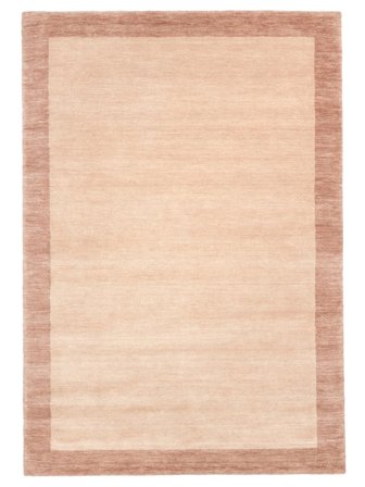 Handloom Frame 160X230 Rosa Wollteppich