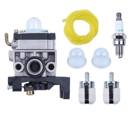 Forgasser Forgasser Primer Pære 5mm x 3mm Drivstoffledning Slange Filtersett Kompatibel Med Honda GX25 GX25N GX25NT GX25T GX35 Hg