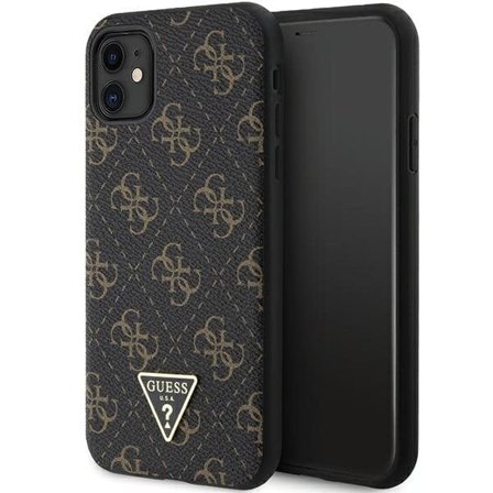 Guess 4G Triangle Metal Logo fodral för iPhone 11 / XR - svart