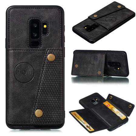 Samsung Galaxy S9 - Praktiskt Smart Skal med Kortfack Svart
