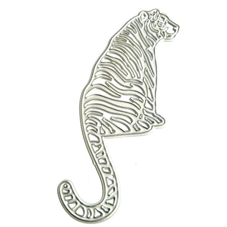 Dyr Tiger Skærestencils DIY Scrapbooking Album Papirkort Fremstilling Dekoration