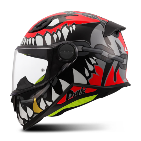 Helhjelm LS2 FF812 Barn Grå/Rød M