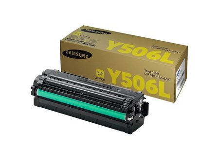 Samsung Toner med hög kapacitet, CLT-Y506L, gul, singelförpackning, SU515A - Lyreco - Toner och bläck - Tonerkassetter - Toner Samsung