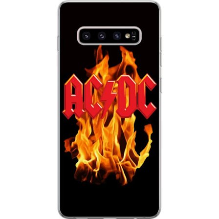 Kompatibelt Mobilskal till Samsung Samsung Galaxy S10+ AC DC Elektrisk Rockband Musik