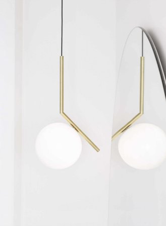 IC S1 taklampe H47 - messing