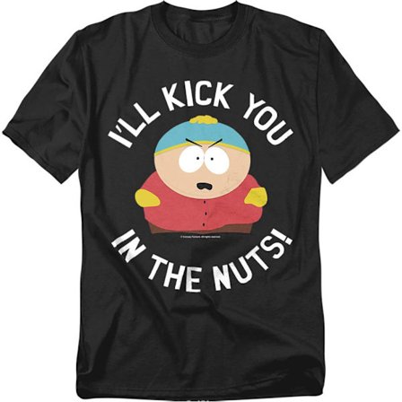 South Park Unisex Vuxen I ́ll Kick You In The Nuts! T-Shirt L Bl