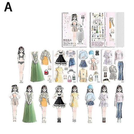 Magnetiska Klä Upp Prinsessa Pappersdockor För Flickor Magnetisk Klä-Upp Docka