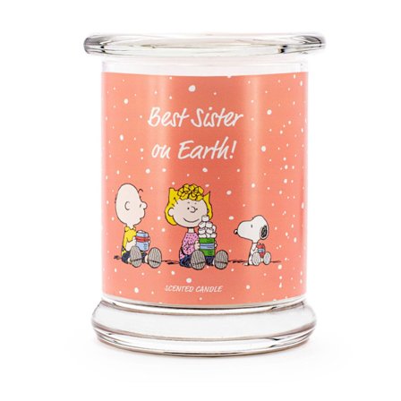 Jordnötter Aromljus i Glasburk – Doftande Gåva