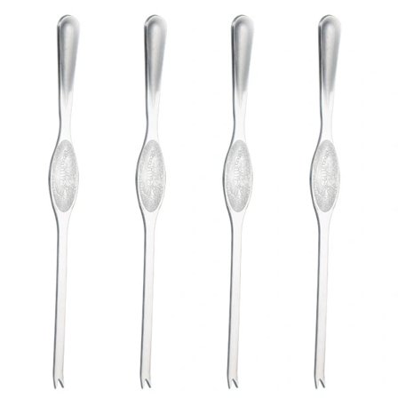 Krabbe-tang i rustfrit stål, 4-pak Krabbe-spiseværktøj Krabbe-klo Krabbe-nål Husholdningsfisk og skaldyr Skrællet håret krabbe Tilbehør B Stor 20cm 