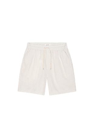 LES DEUX Otto Linen Shorts Herr Vit XL